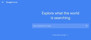 Step-by-step guide on using Google Trends tool